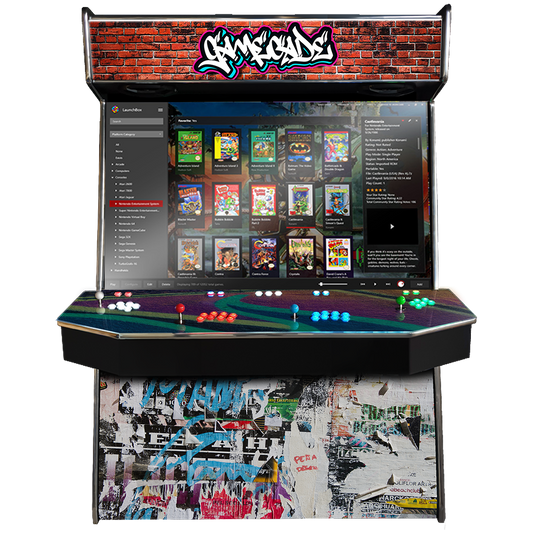 Custom-built Gamecade arcade machines manufactured in the UK