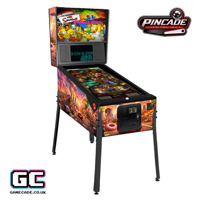 Gamecade Pincade ULTIMATE 50" 4K Virtual Pinball Machine | 3 Screen | Full Size 1:1 | Digital Pinball 1200+
