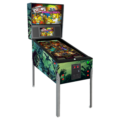 Gamecade Pincade Zombie 3-in-1 virtual pinball machine, showcasing zombie-themed graphics and multi-game functionality, including pinball, arcade, and light gun gaming modes.