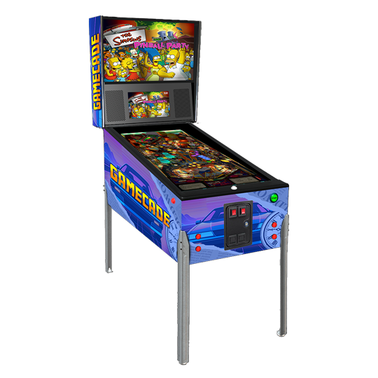 Back In Time Gamecade virtual pinball machine inspired by Back to the Future, featuring time-travel themed graphics, vibrant LED lighting, and high-resolution playfield for a nostalgic and thrilling pinball adventure.
