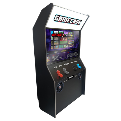 Gamecade:Shootercade, the ultimate home Lightgun Arcade machine! 43" and 50" display arcade systems. Also Available in 2-Player. Facing Left Transform Your Gaming space with Gamecade : Shootercade Lighgun Arcade Machines.